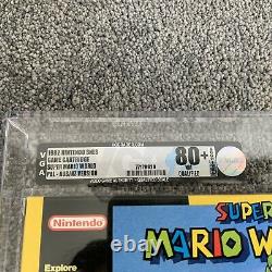VGA GRADED 80+ NM Super Mario World Super Nintendo (SNES), AUS, PAL Game