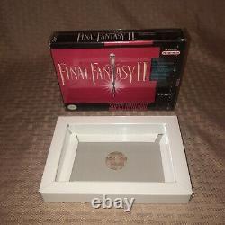 VGC Authentic Original Final Fantasy 2 II Snes Super Nintendo Box + Tray ONLY