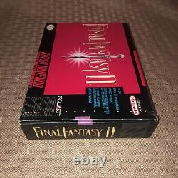 VGC Authentic Original Final Fantasy 2 II Snes Super Nintendo Box + Tray ONLY
