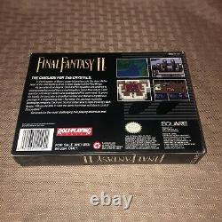 VGC Authentic Original Final Fantasy 2 II Snes Super Nintendo Box + Tray ONLY