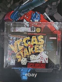 Vegas Stakes (SNES SUPER NINTENDO) New Sealed VGA Graded 90+ NM+/MT