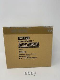 Vegas Stakes SNES Super Nintendo Factory Sealed Case of 6 Unopened Box VERY RARE