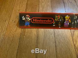 Vintage SNES Super Nintendo Mario RPG Legend Seven Stars Store Display Sign