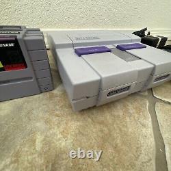 Vintage Super Nintendo SNES Console Bundle 4 Games 2 Controllers & Cords Tested