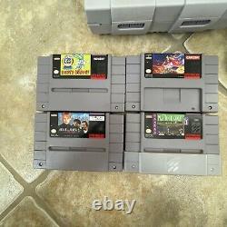 Vintage Super Nintendo SNES Console Bundle 4 Games 2 Controllers & Cords Tested