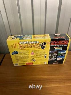 Vintage Super Nintendo SNES Console Super Mario All Stars Set BOXED WORKING