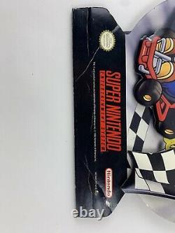 Vintage Super Nintendo Snes Super Mario Kart Promo Store Display Standee Sign