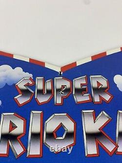 Vintage Super Nintendo Snes Super Mario Kart Promo Store Display Standee Sign