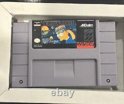 Virtual Bart (Super Nintendo) SIMPSONS VIDEO GAME SNES CIB Complete Acclaim NICE