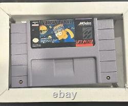 Virtual Bart (Super Nintendo) SIMPSONS VIDEO GAME SNES CIB Complete Acclaim NICE