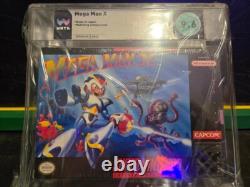 WATA 9.6 Mega Man X SNES CIB Complete Super Nintendo POP 1 Partial Sealed 1st