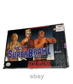 WCW SuperBrawl Wrestling? Super Nintendo SNES? CIB MINT GREAT SHAPE