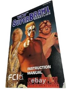WCW SuperBrawl Wrestling? Super Nintendo SNES? CIB MINT GREAT SHAPE