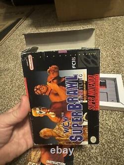 WCW Super Brawl Wrestling Super Nintendo SNES CIB