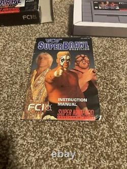 WCW Super Brawl Wrestling Super Nintendo SNES CIB