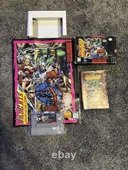 WILDCATS SNES Cart & Box Super Nintendo Jim Lee CIB