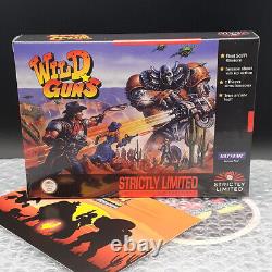 WILD GUNS Natsume/Strictly Limited Game SUPER NINTENDO SNES US&PAL Neuf/New