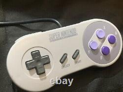 WORKING Complete Super Nintendo System Video Game Console SNES +Mario World Game