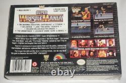 WWF Super WrestleMania (Super Nintendo SNES) NEW in Box Factory Sealed