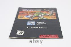 War 2410 Super Nintendo Snes Game (Advanced Productions Inc, 1995) Cart & Manual