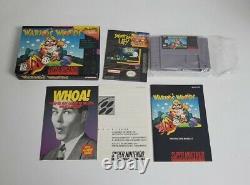 Wario's Woods Super Nintendo Super NES Game with Poster, Box & Manual Complete