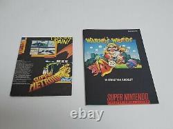 Wario's Woods Super Nintendo Super NES Game with Poster, Box & Manual Complete