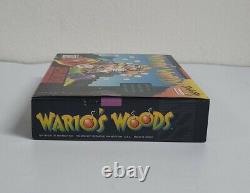 Wario's Woods Super Nintendo Super NES Game with Poster, Box & Manual Complete