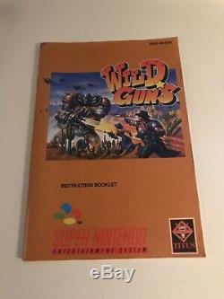 Wild Guns Complete Super Nintendo Snes EUR Good Condition