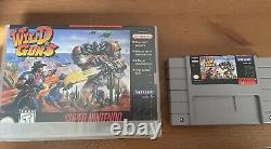 Wild Guns SUPER NINTENDO SNES Original Cartridge and PART of Original Box