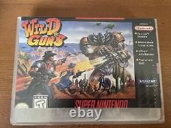 Wild Guns SUPER NINTENDO SNES Original Cartridge and PART of Original Box