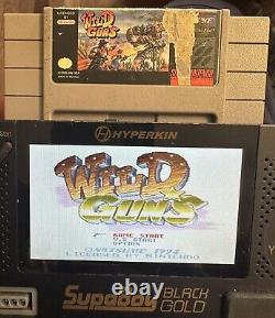 Wild Guns (Super Nintendo, 1995) Cartridge Only SNES Tested Authentic Label Wear