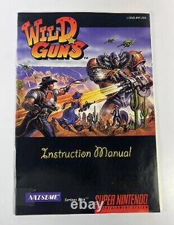 Wild Guns Super Nintendo Entertainment System SNES AUTHENTIC CARTRIDGE