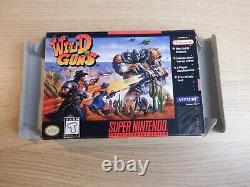 Wild Guns (Super Nintendo SNES) Authentic & Complete in Box CIB