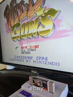 Wild Guns (Super Nintendo SNES) Cart Only Authentic Tested