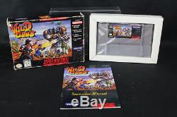 Wild Guns for Super Nintendo SNES 1995 CIB Complete withManual & Box Clean