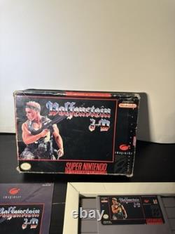 Wolfenstein 3D Super Nintendo SNES Complete In Box Manual and Game Cartridge CIB