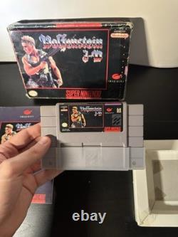 Wolfenstein 3D Super Nintendo SNES Complete In Box Manual and Game Cartridge CIB