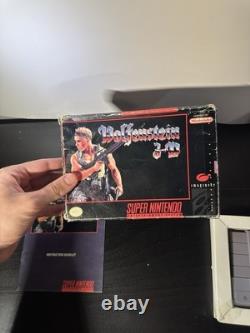 Wolfenstein 3D Super Nintendo SNES Complete In Box Manual and Game Cartridge CIB