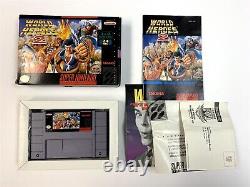 World Heroes 2 SNES Super Nintendo Complete in Box CIB