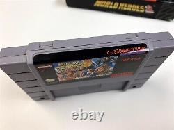 World Heroes 2 SNES Super Nintendo Complete in Box CIB