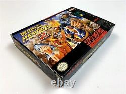 World Heroes 2 SNES Super Nintendo Complete in Box CIB