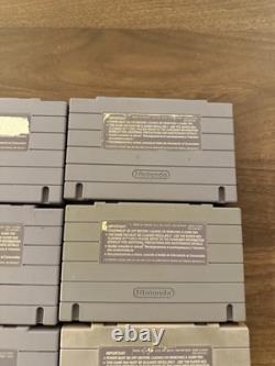 X6 Super Mario World + Super Mario All Stars Super Nintendo SNES Game LOT