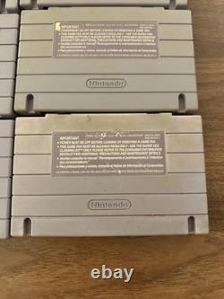 X6 Super Mario World + Super Mario All Stars Super Nintendo SNES Game LOT