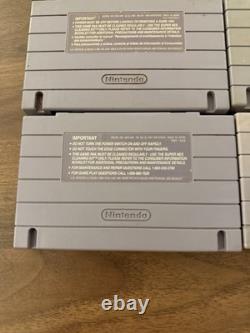 X6 Super Mario World + Super Mario All Stars Super Nintendo SNES Game LOT