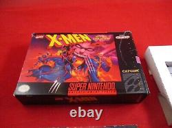 X-Men Mutant Apocalypse Super Nintendo SNES COMPLETE withBox manual game WORKS! #H