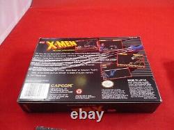 X-Men Mutant Apocalypse Super Nintendo SNES COMPLETE withBox manual game WORKS! #H