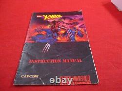 X-Men Mutant Apocalypse Super Nintendo SNES COMPLETE withBox manual game WORKS! #H