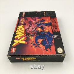 X-Men Mutant Apocalypse Super Nintendo SNES Complete in Box CIB