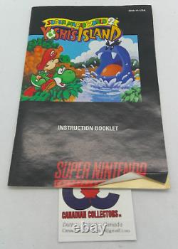 Yoshi's Island Super Mario World 2 (Super Nintendo, 1995) SNES