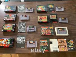 Zelda A Link to the Past+Mickey Mania+SF II+Goof Troop + (Super Nintendo, SNES)